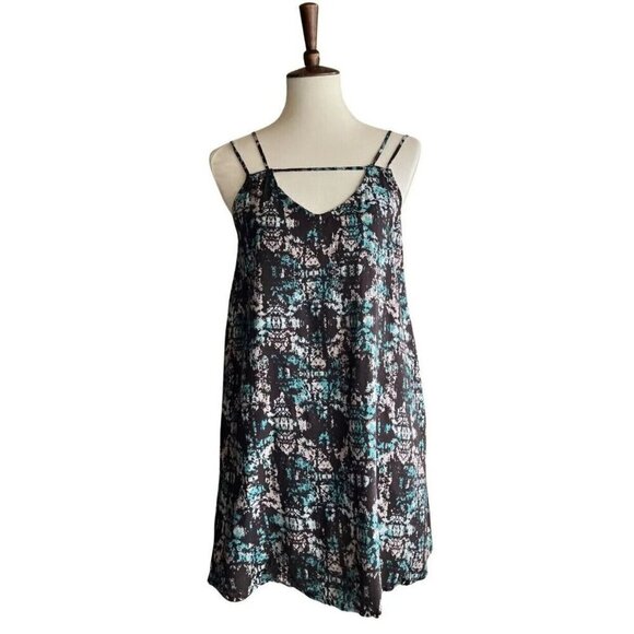RVCA Womens Teal Rayon Thrilled Strappy Cutout Sleeveless Dress Size M - Picture 14 of 16